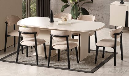 Medusa Home Mobilya - Zara Yemek Masası - Açılır Yemek Masaları Medusa Home Mobilya - Zara Yemek Masası - Açılır Yemek Masaları