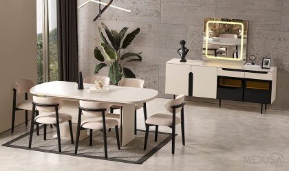 Medusa Home Mobilya - Zara Yemek Odası
