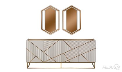 Medusa Home Mobilya - Zen Gold Konsol