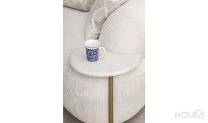 Medusa Home Mobilya - Zyra Ara Sehpalı Üçlü Koltuk