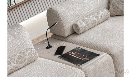 Medusa Home Mobilya - Zyra Ara Sehpalı Üçlü Koltuk